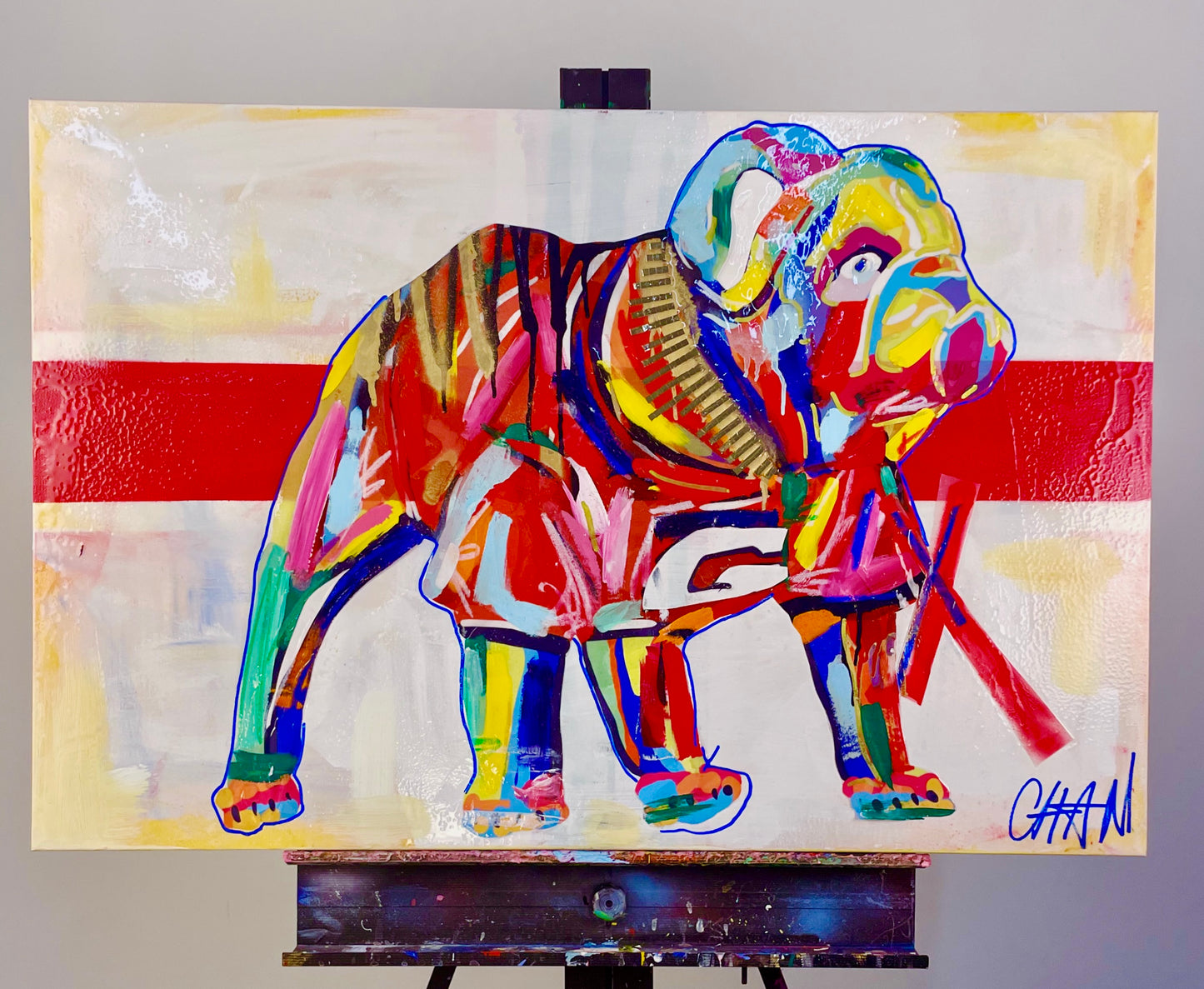 24"x36" Mixed Media Original Canvas Painting