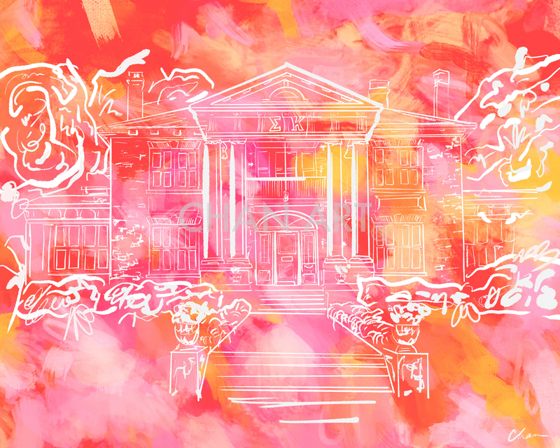 Sigma Kappa House Print #1