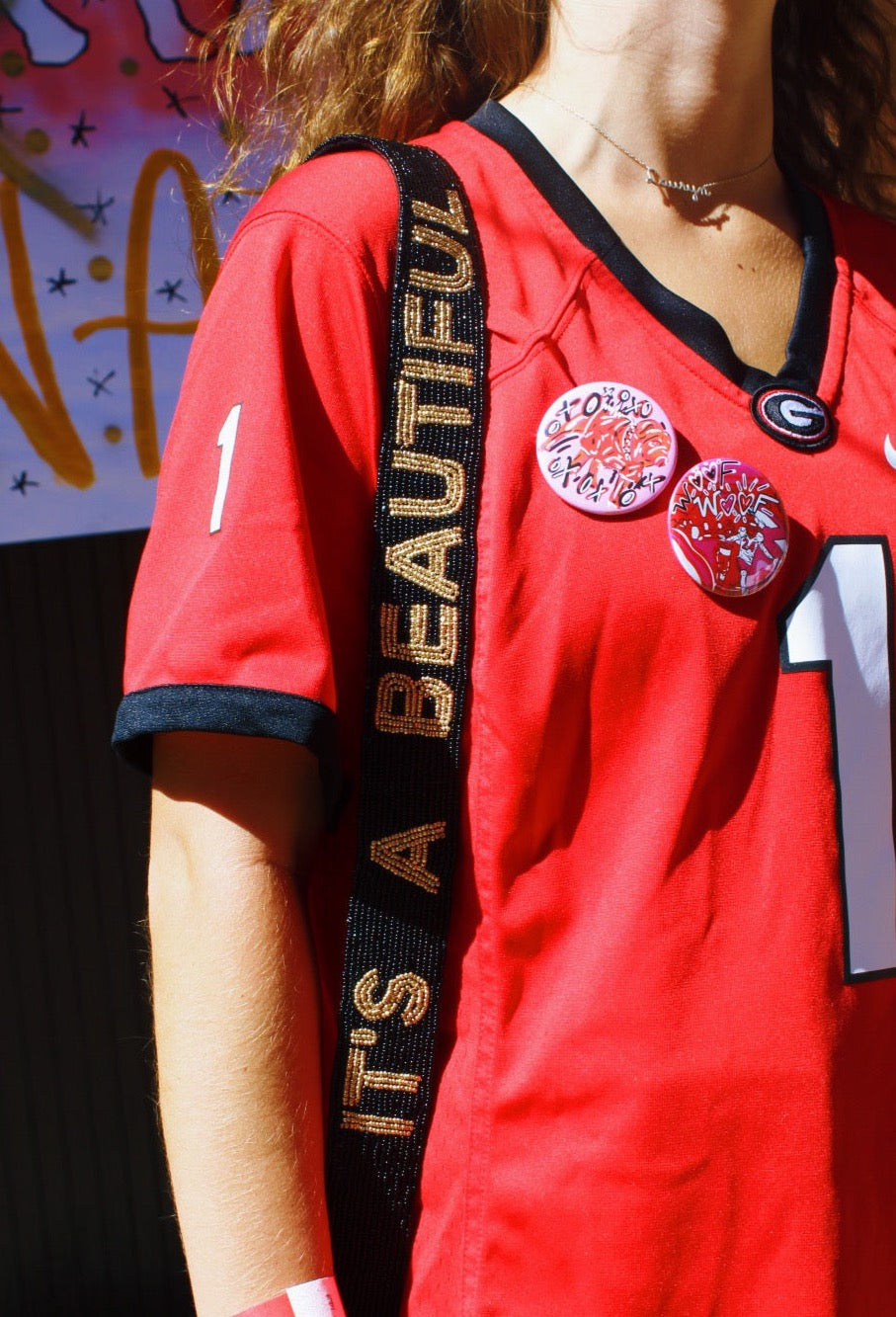 It's a Beautiful Day in Athens Beaded Purse Strap