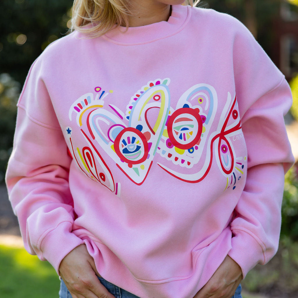 Pink Woof Crewneck