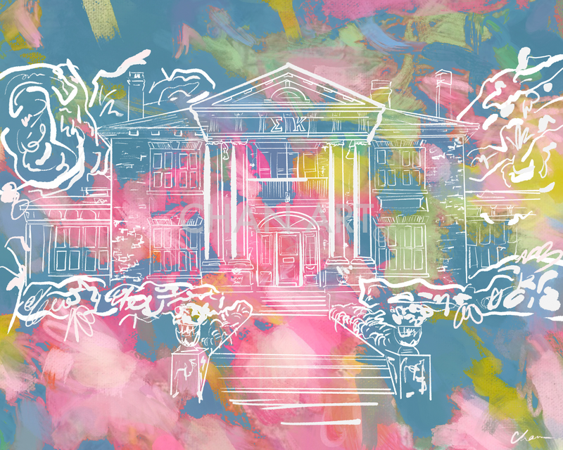 Sigma Kappa House Print #2