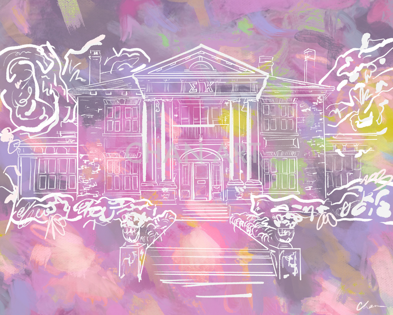 Sigma Kappa House Print #3