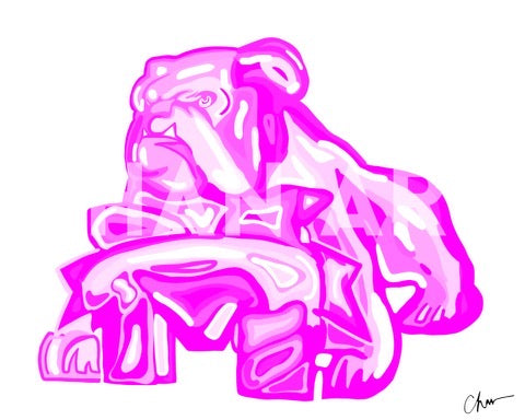 Monochrome Pink MS Bulldawg
