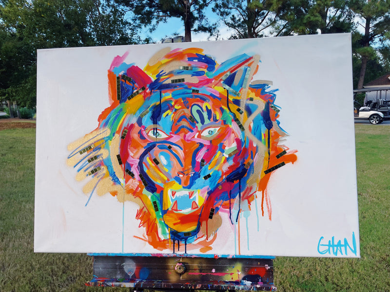 24"x36" Custom Tiger