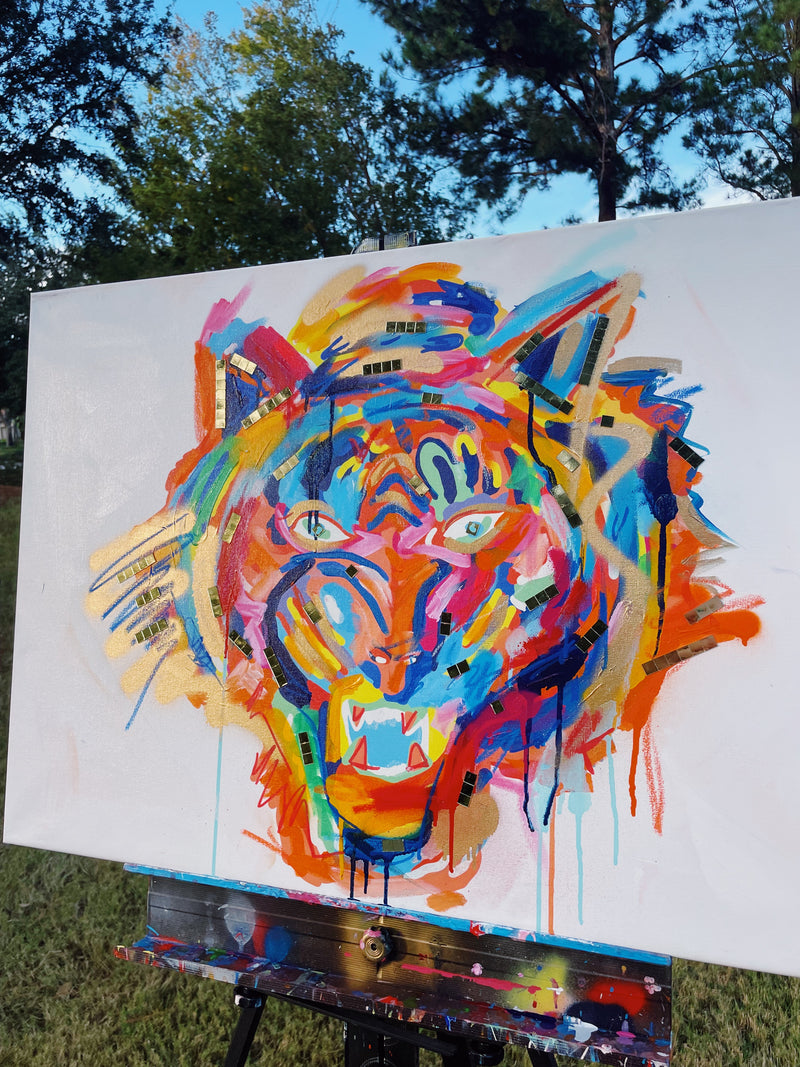 24"x36" Custom Tiger