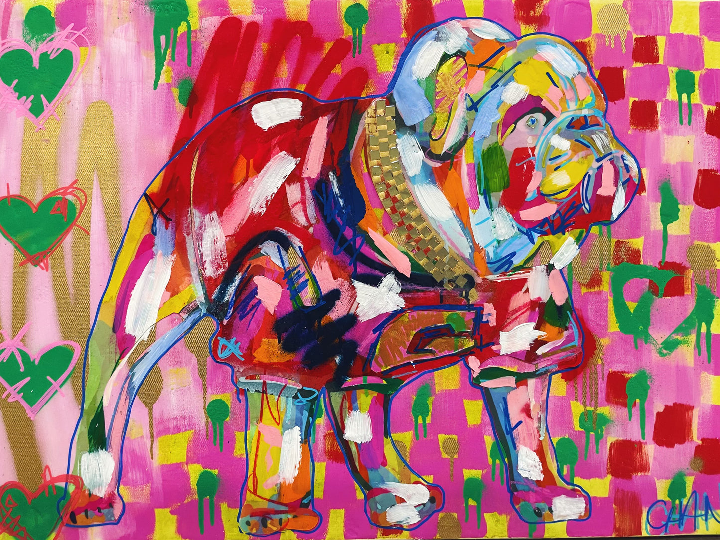 Custom 24"x36" Pink Dawg