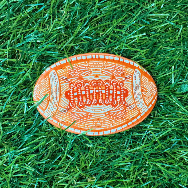 Orange Football Button