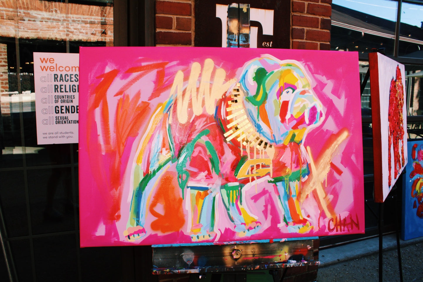 Custom 24"x36" Canvas Embellished Dawg Print I