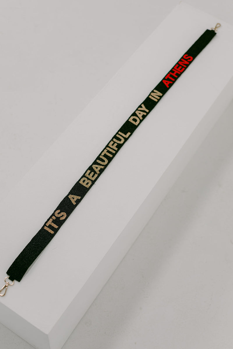 It's a Beautiful Day in Athens Beaded Purse Strap