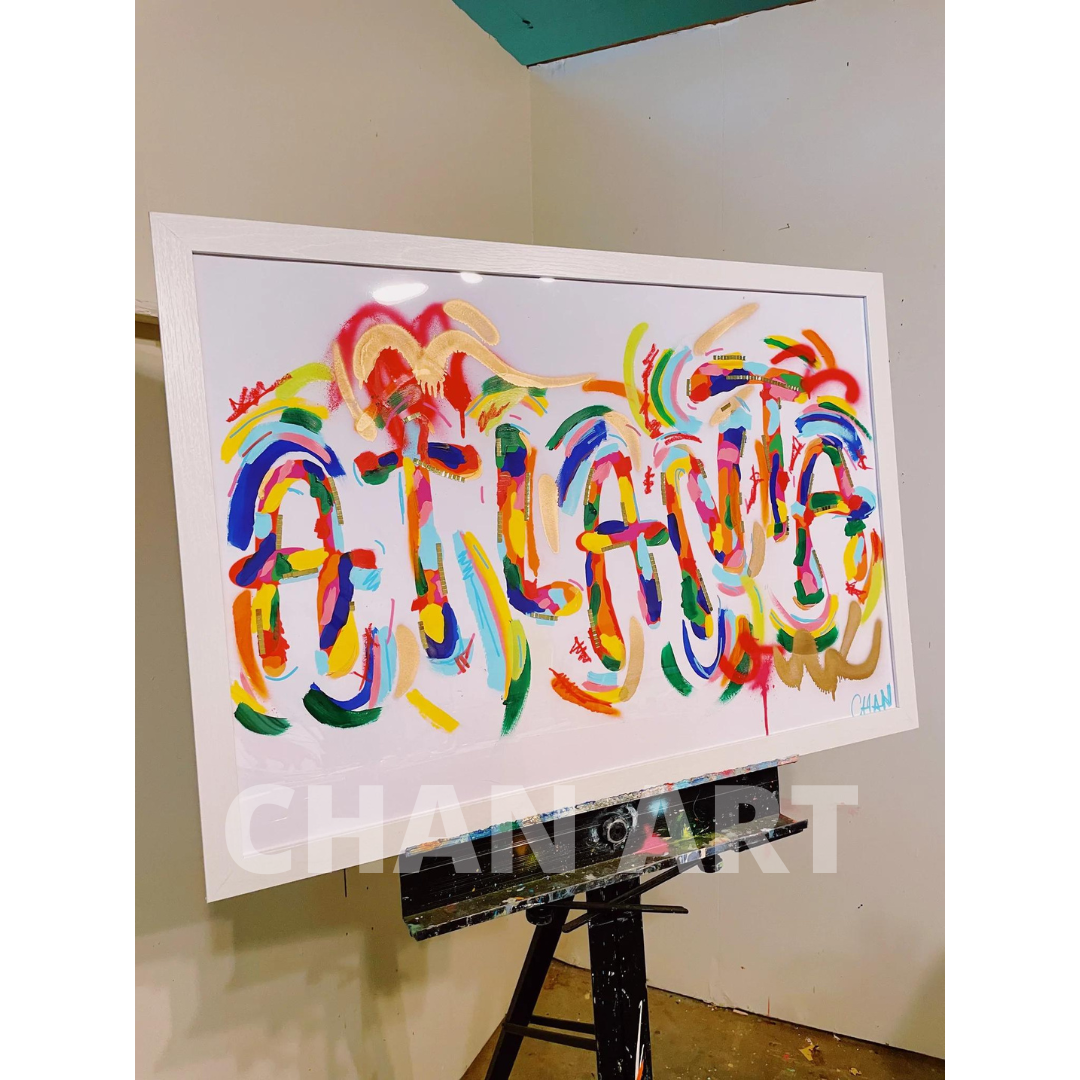 24"x 36" Embellished ATLANTA