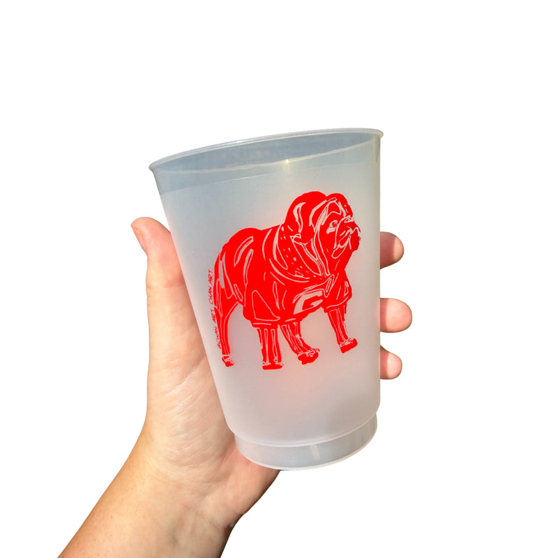 Red Monochrome Classic City Cups
