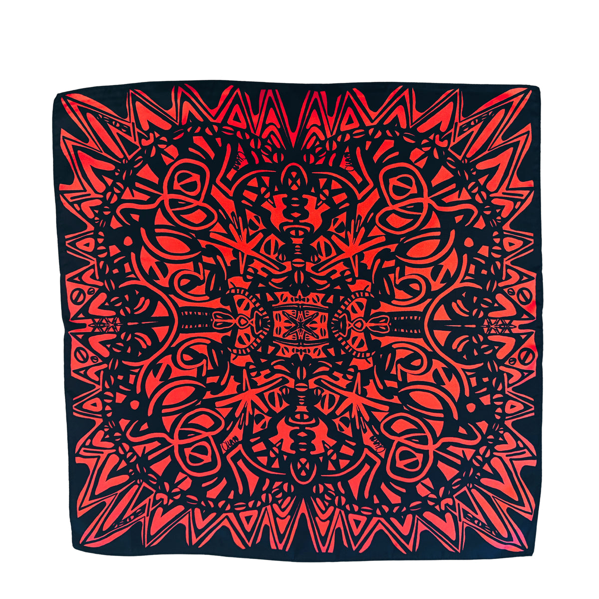 Red Spike Silk Chandana