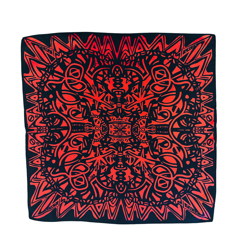 Red Spike Silk Chandana