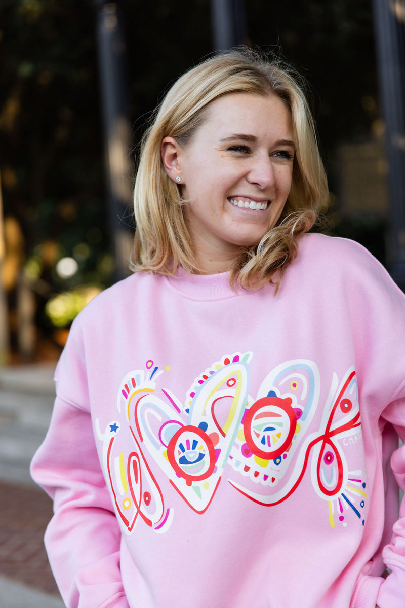 Pink Woof Crewneck