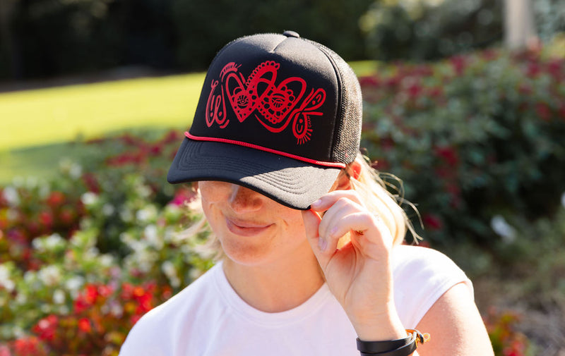 Black WOOF Trucker Hat