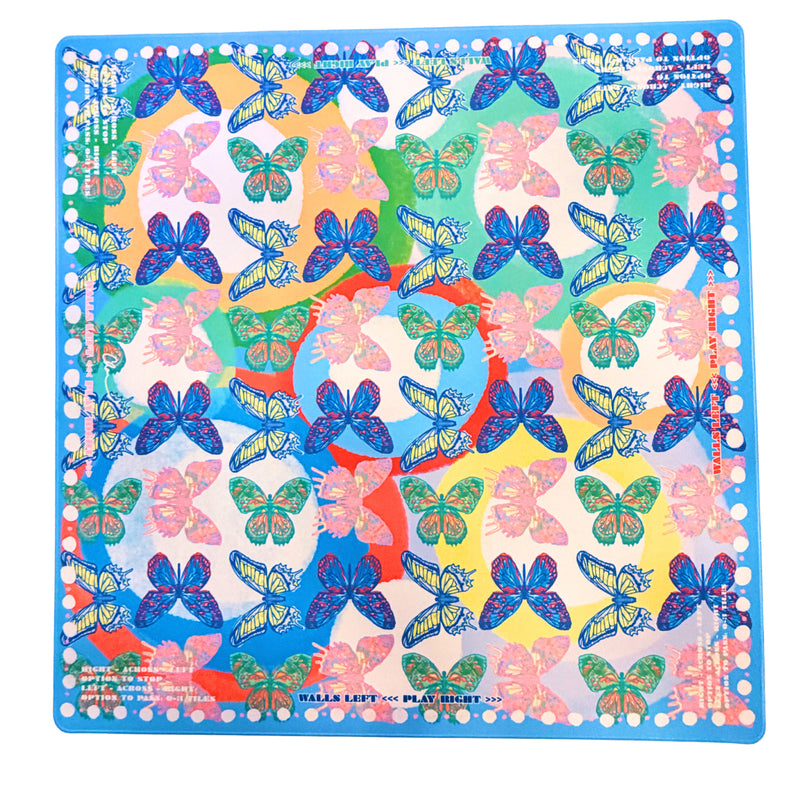 Blue Butterfly Dot Mahjong Mat