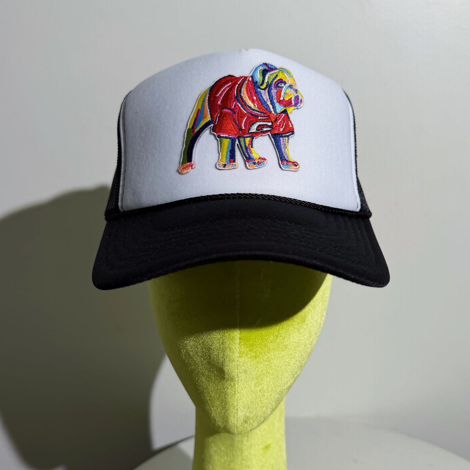 Black Embroidered Patch Dawg Trucker Hat