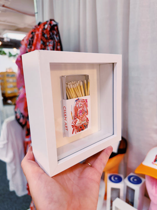 5"x5" Framed Matchbox Shadowbox