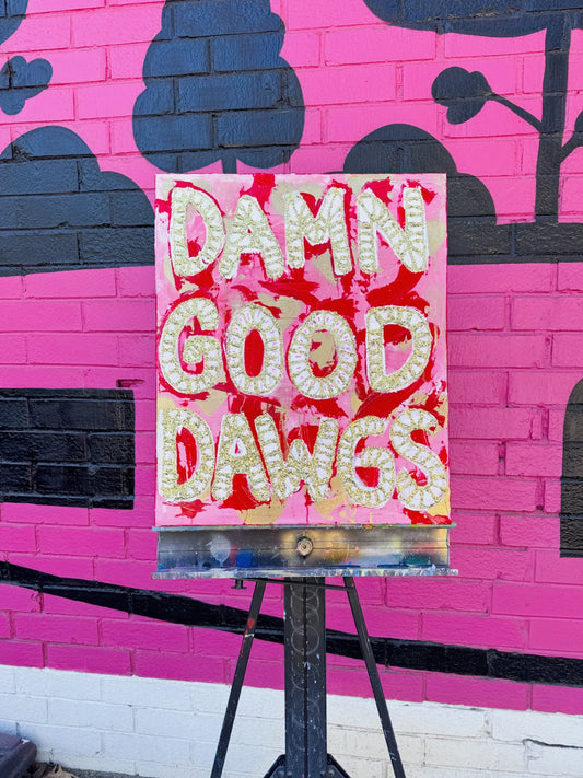 Damn Good Glitter Painting