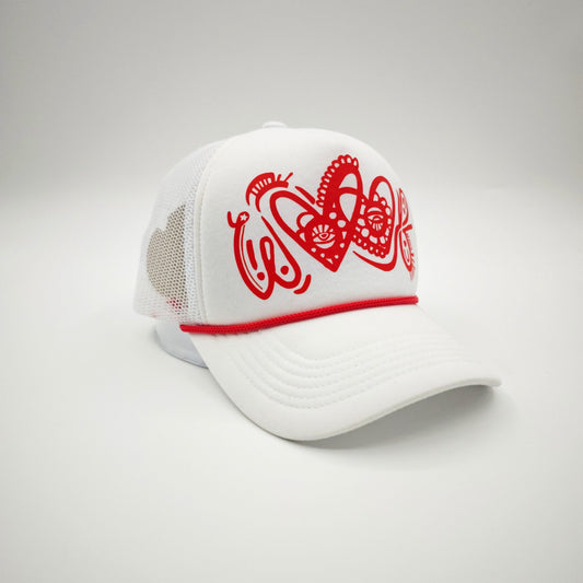 White WOOF Trucker Hat Pre-Order