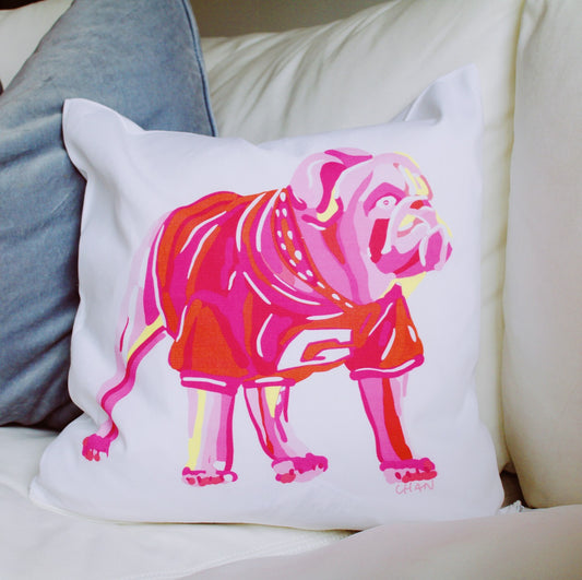 The Pink Dawg Pillow
