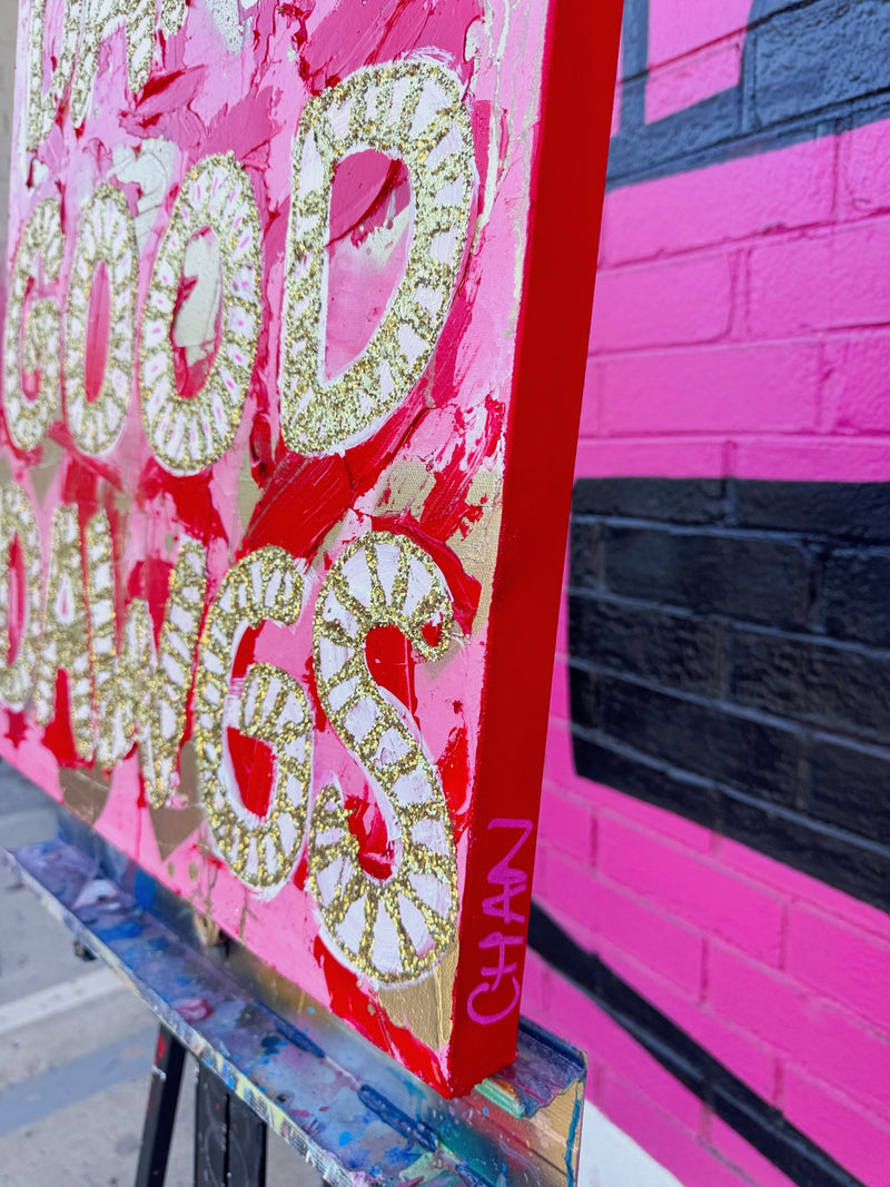 Damn Good Glitter Painting