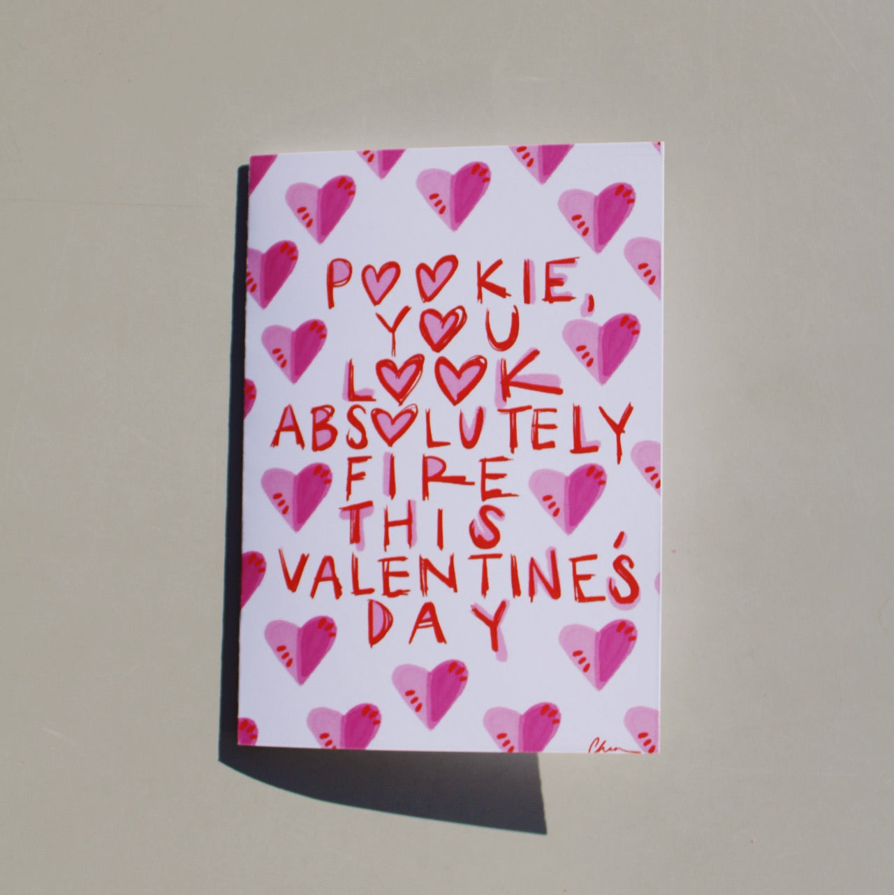 Pookie Valentine's Day Card