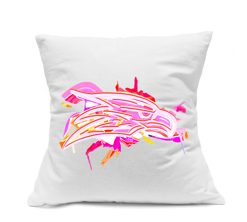 1906 Pink Eagle Pillow