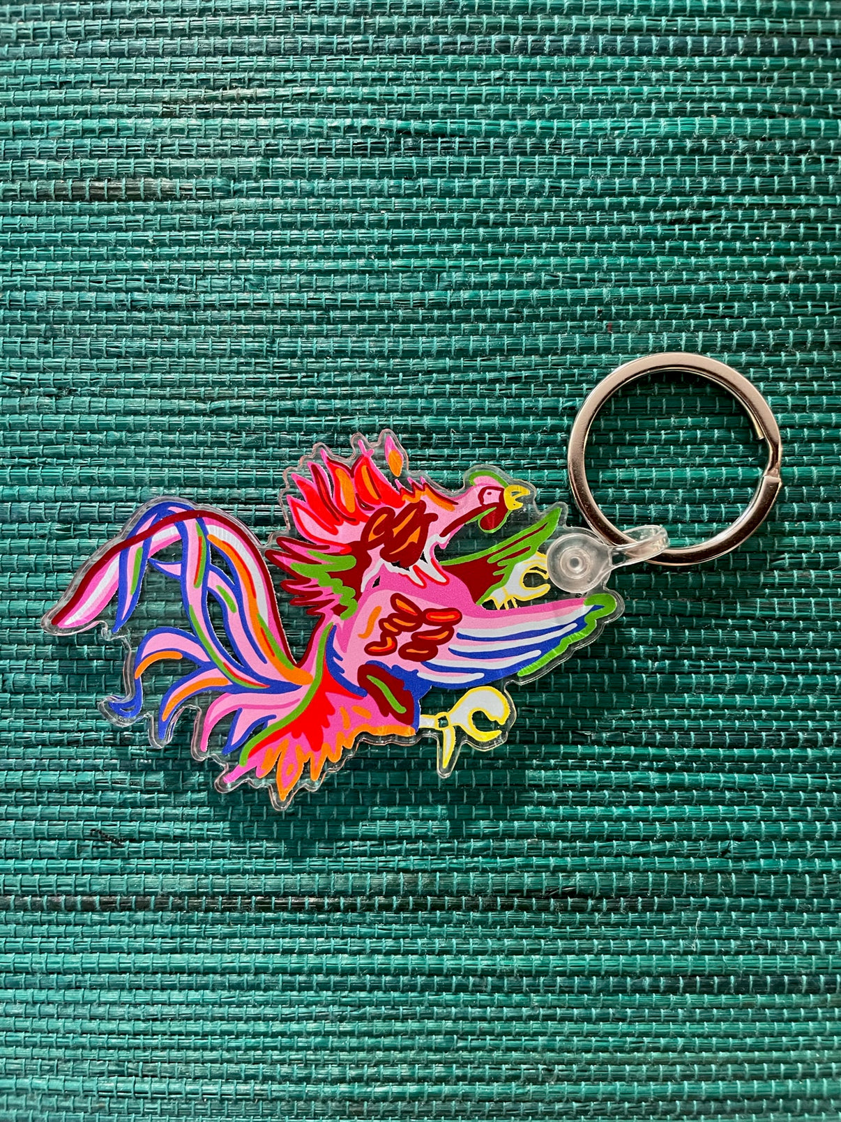 Gamecock Keychain Chan Art