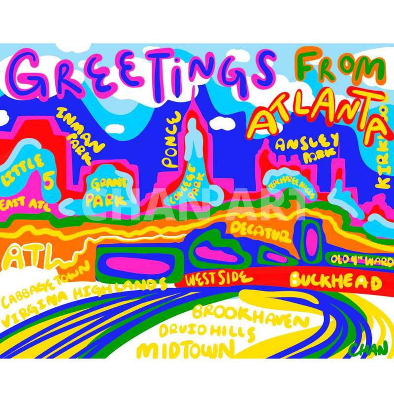 Greetings from ATL Postcard