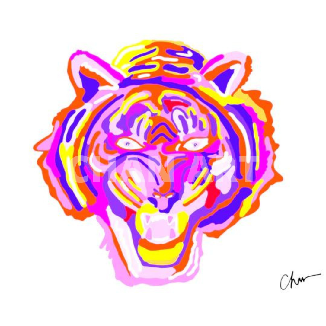 Berry Tiger Print